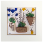 Flores en la pared
