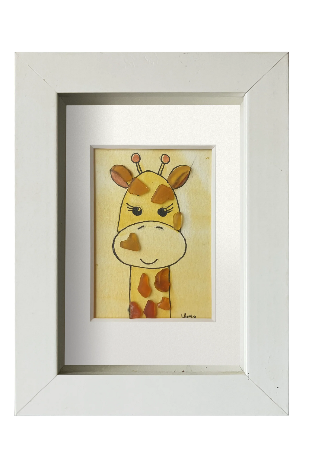 Girafa feliz
