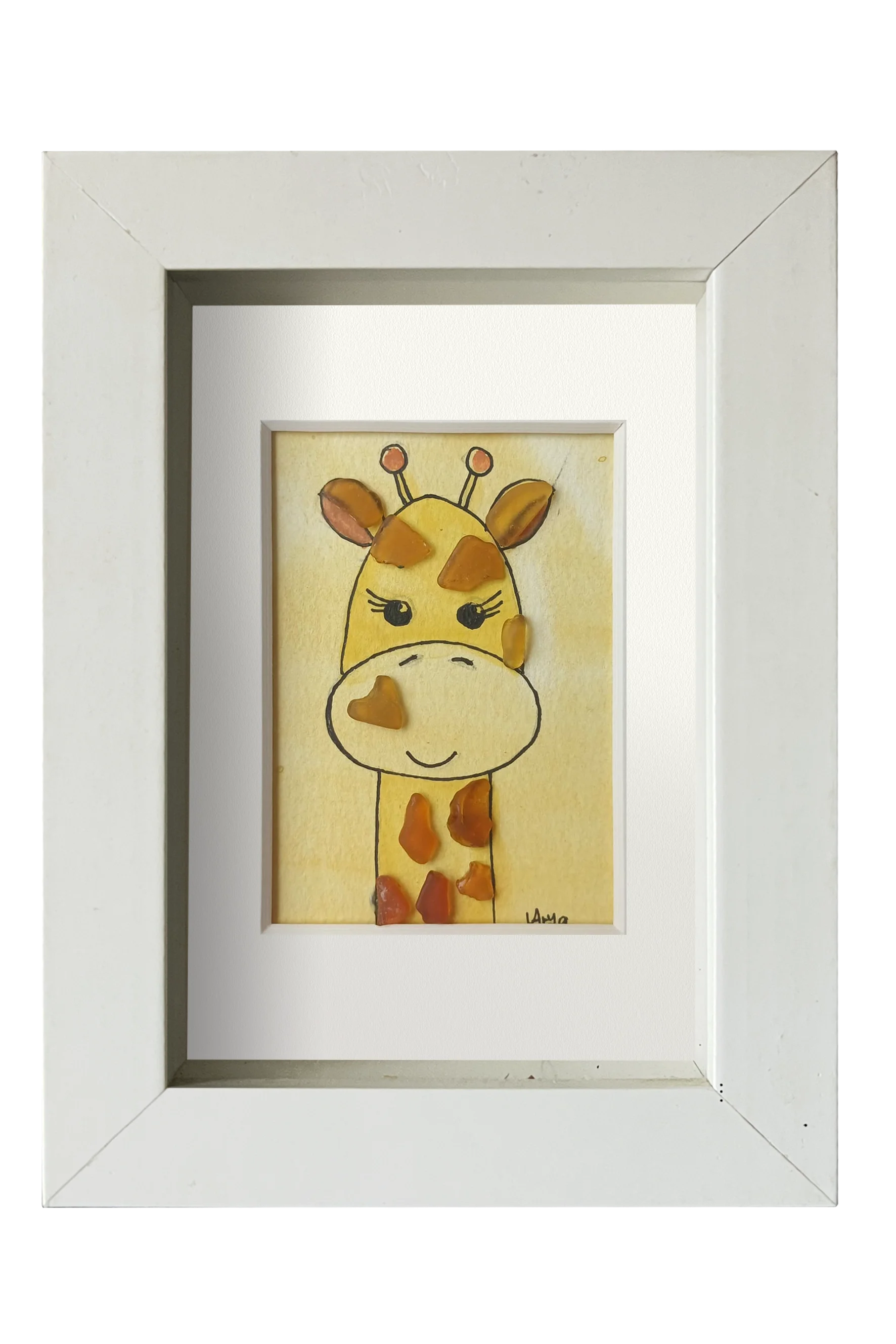 Girafa feliz