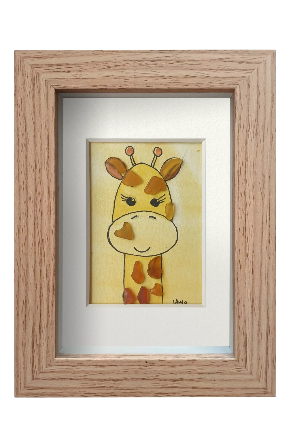 Girafa feliz
