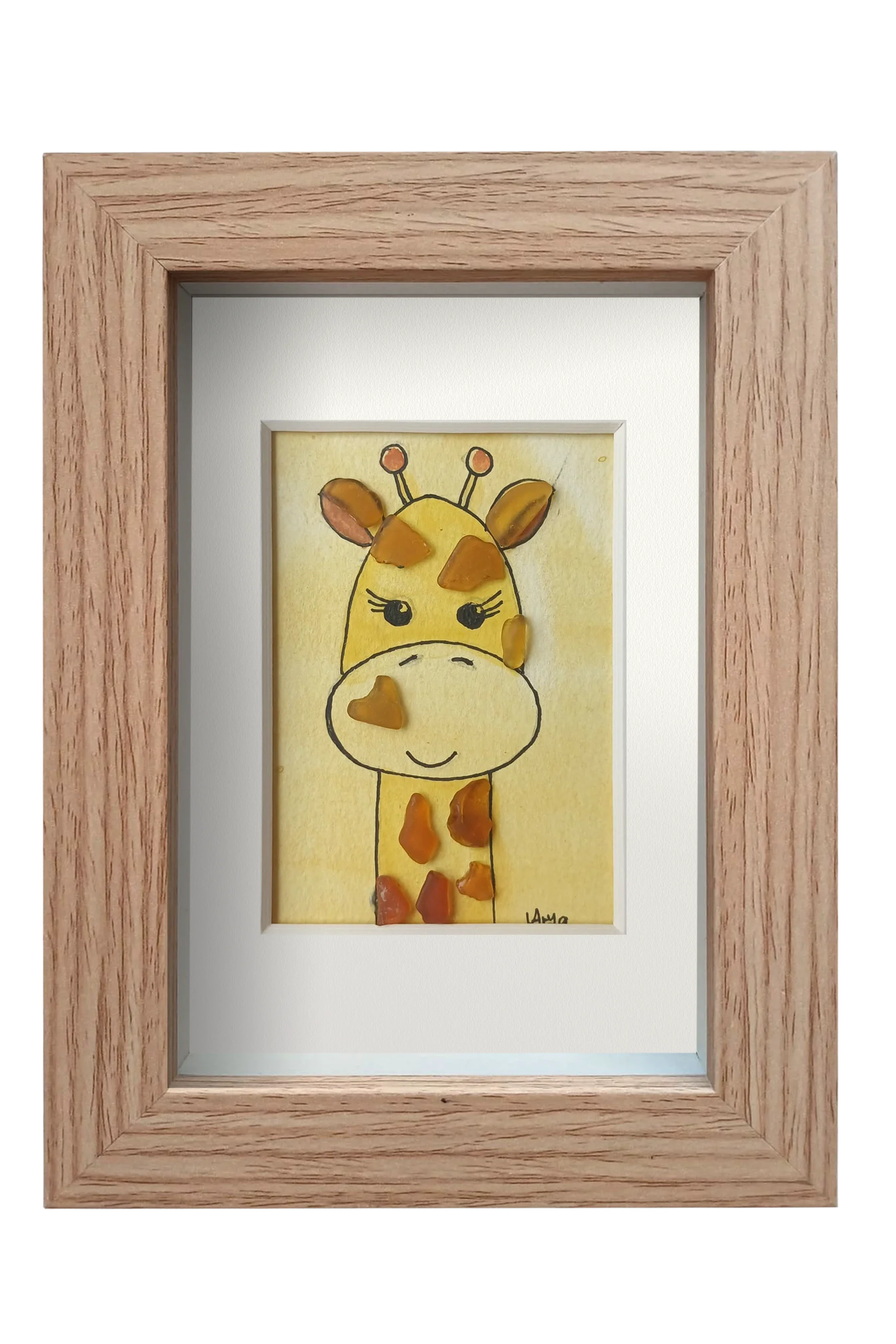Girafa feliz