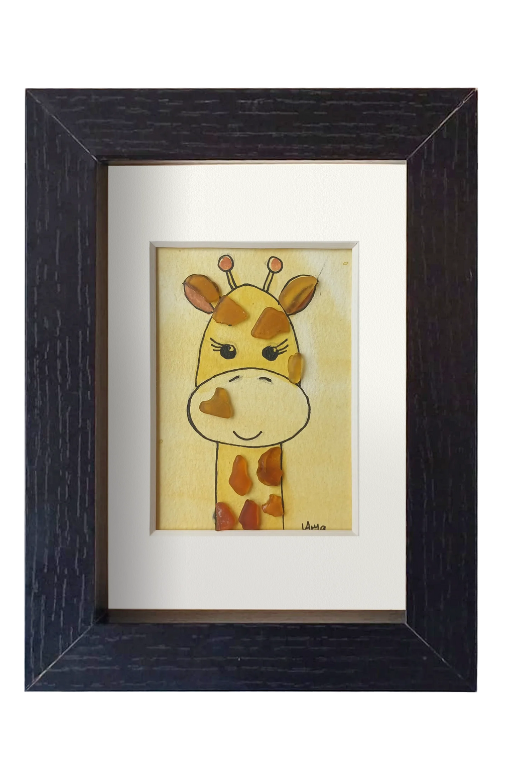 Girafa feliz