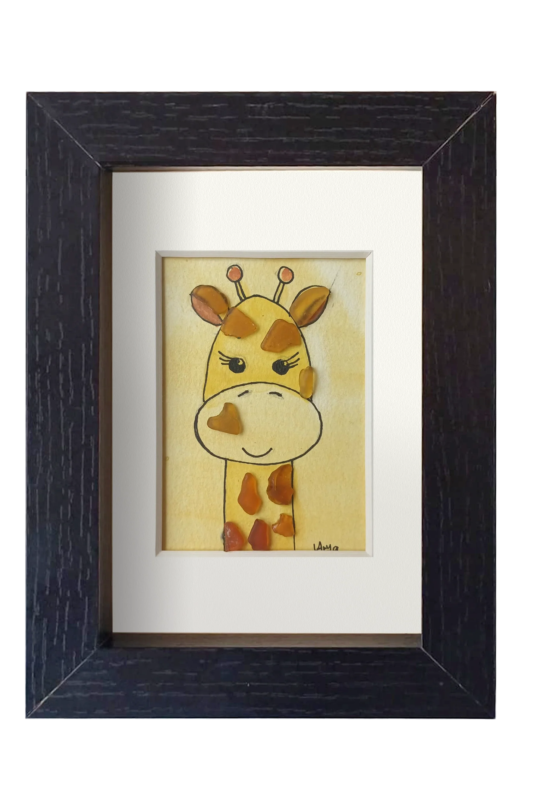 Girafa feliz