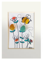 Abejorro en las flores