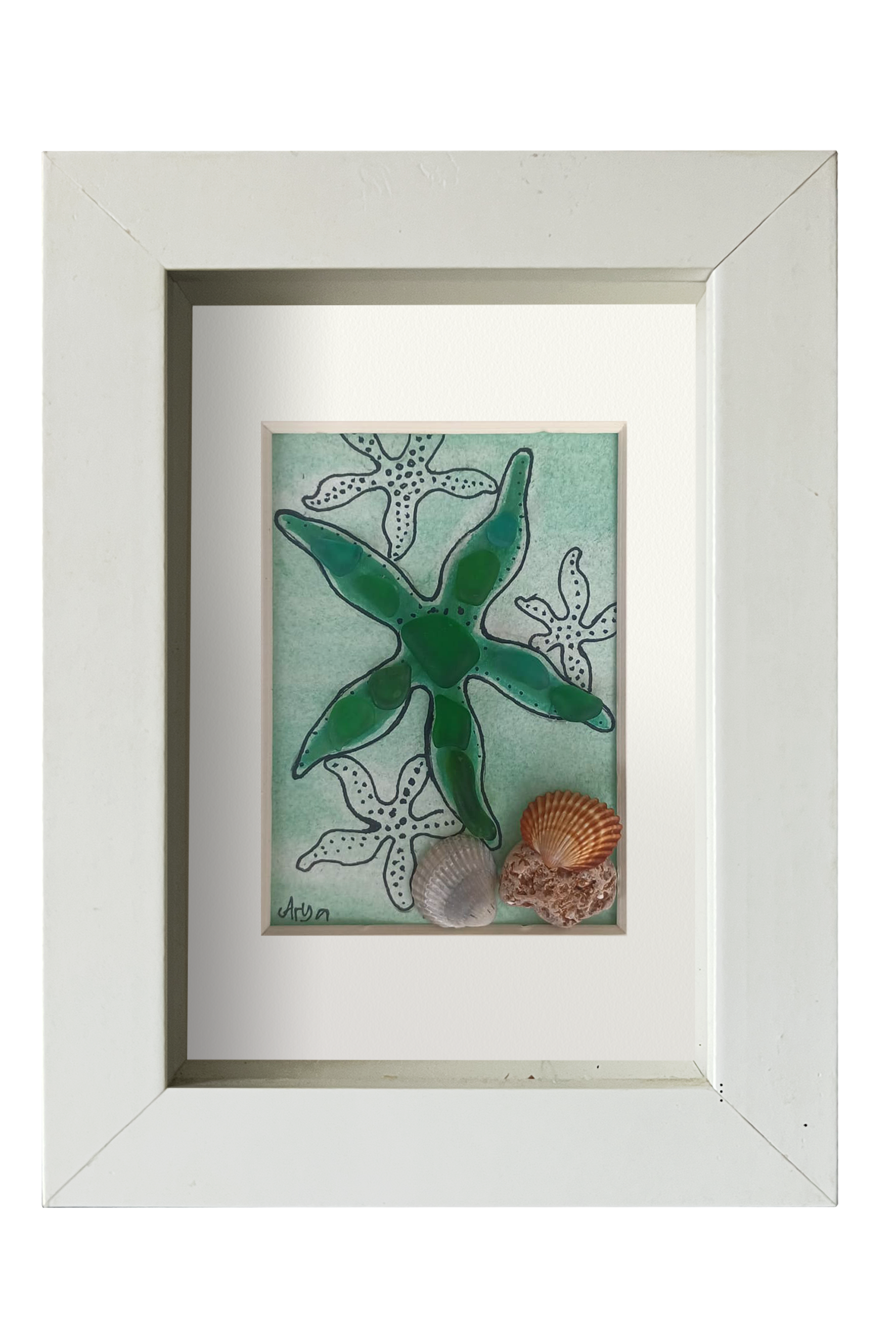 Estrella de mar verde