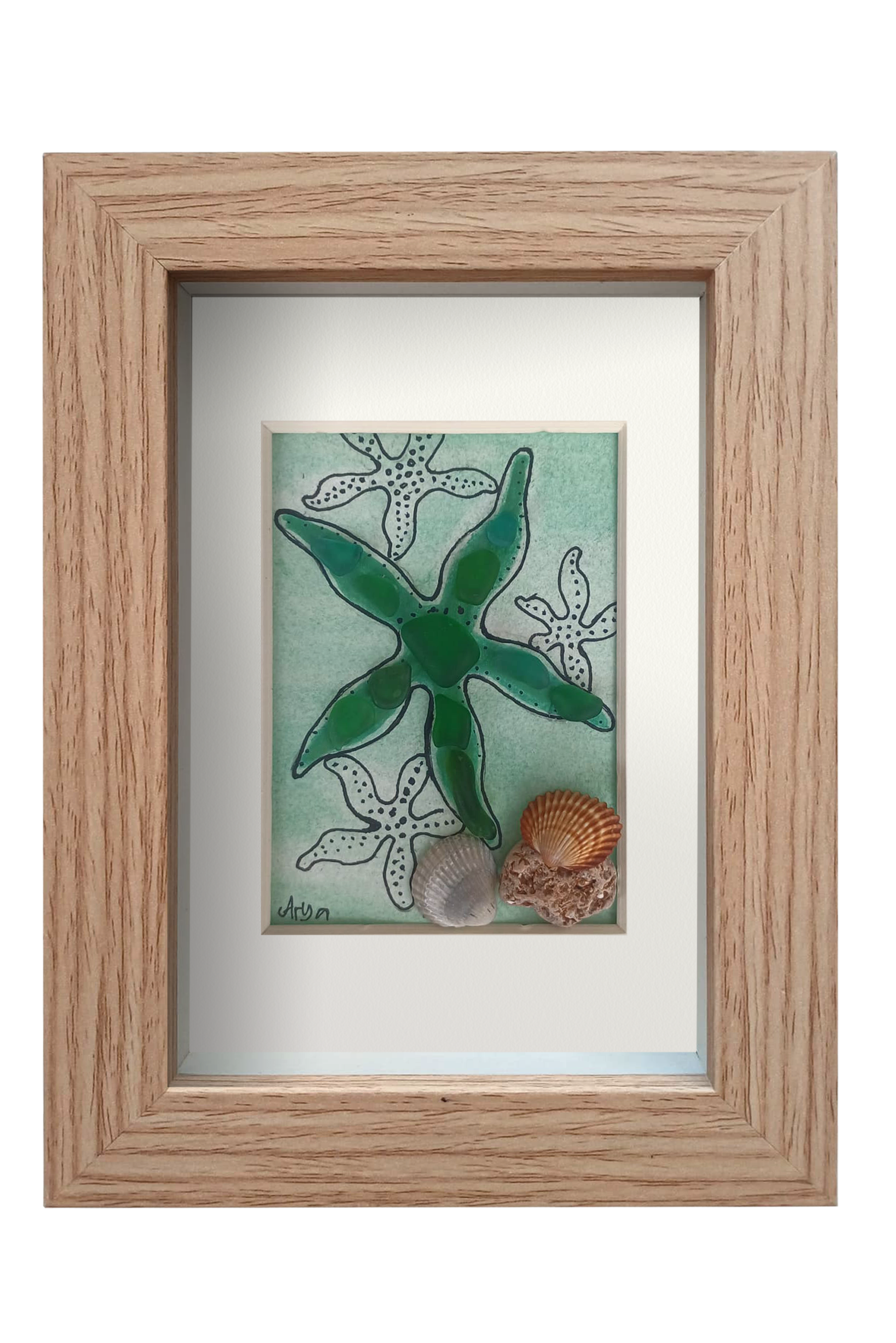 Estrella de mar verde