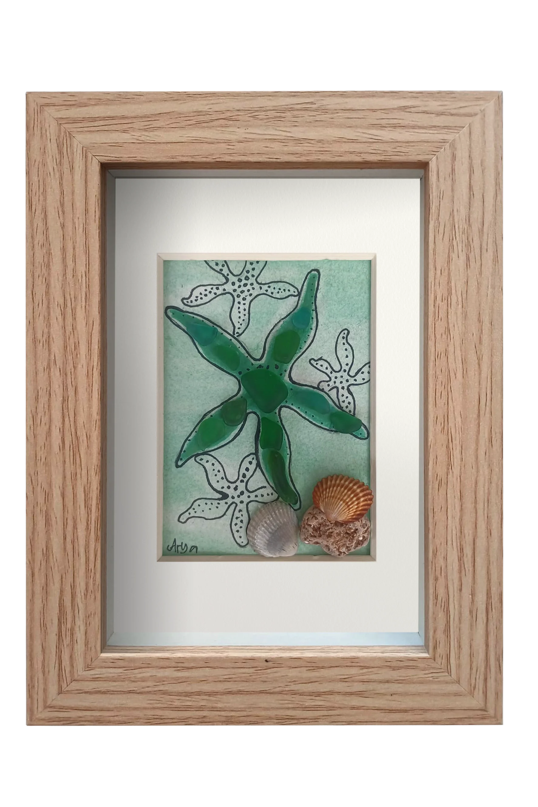 Estrella de mar verde