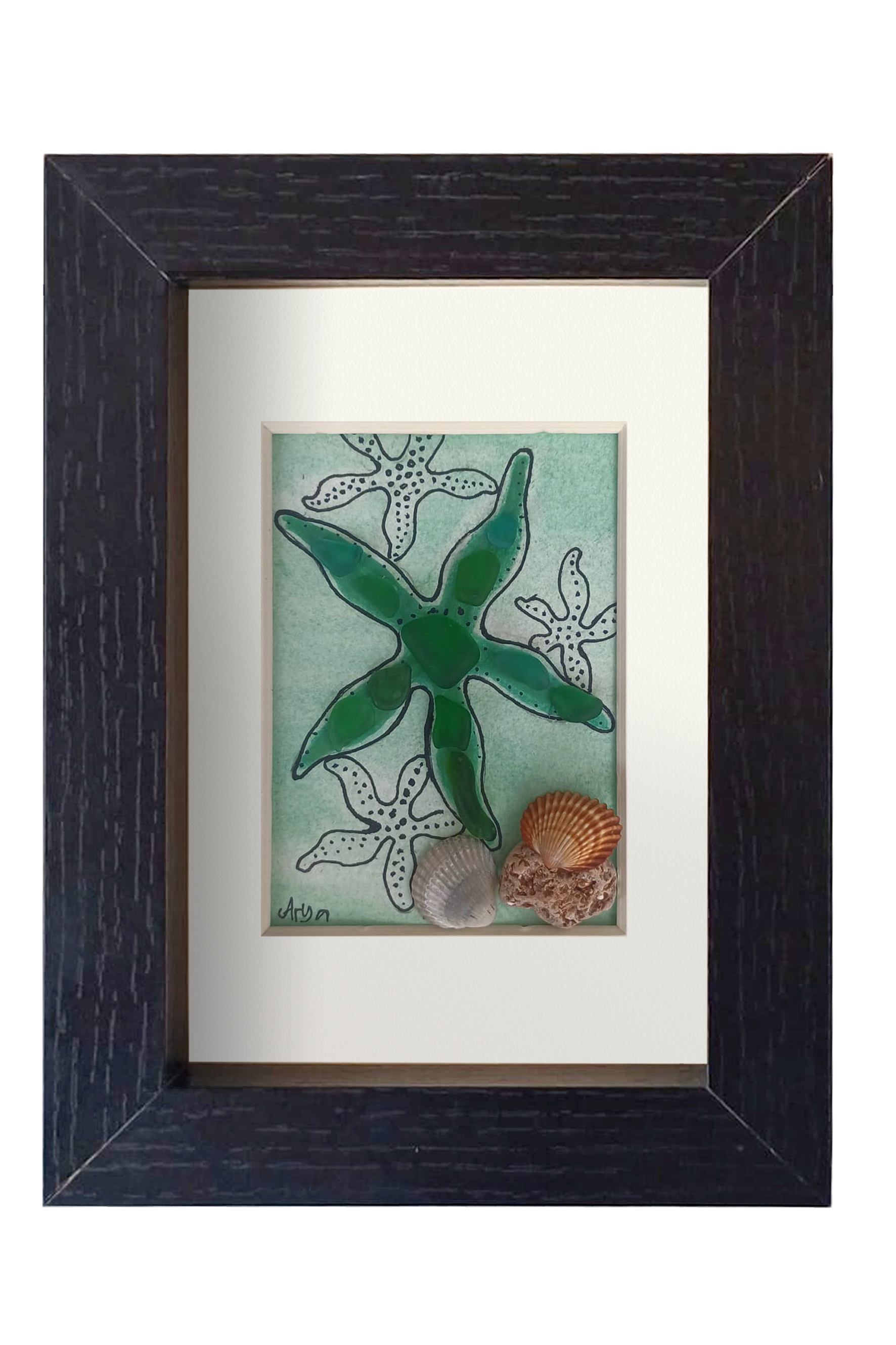 Estrella de mar verde