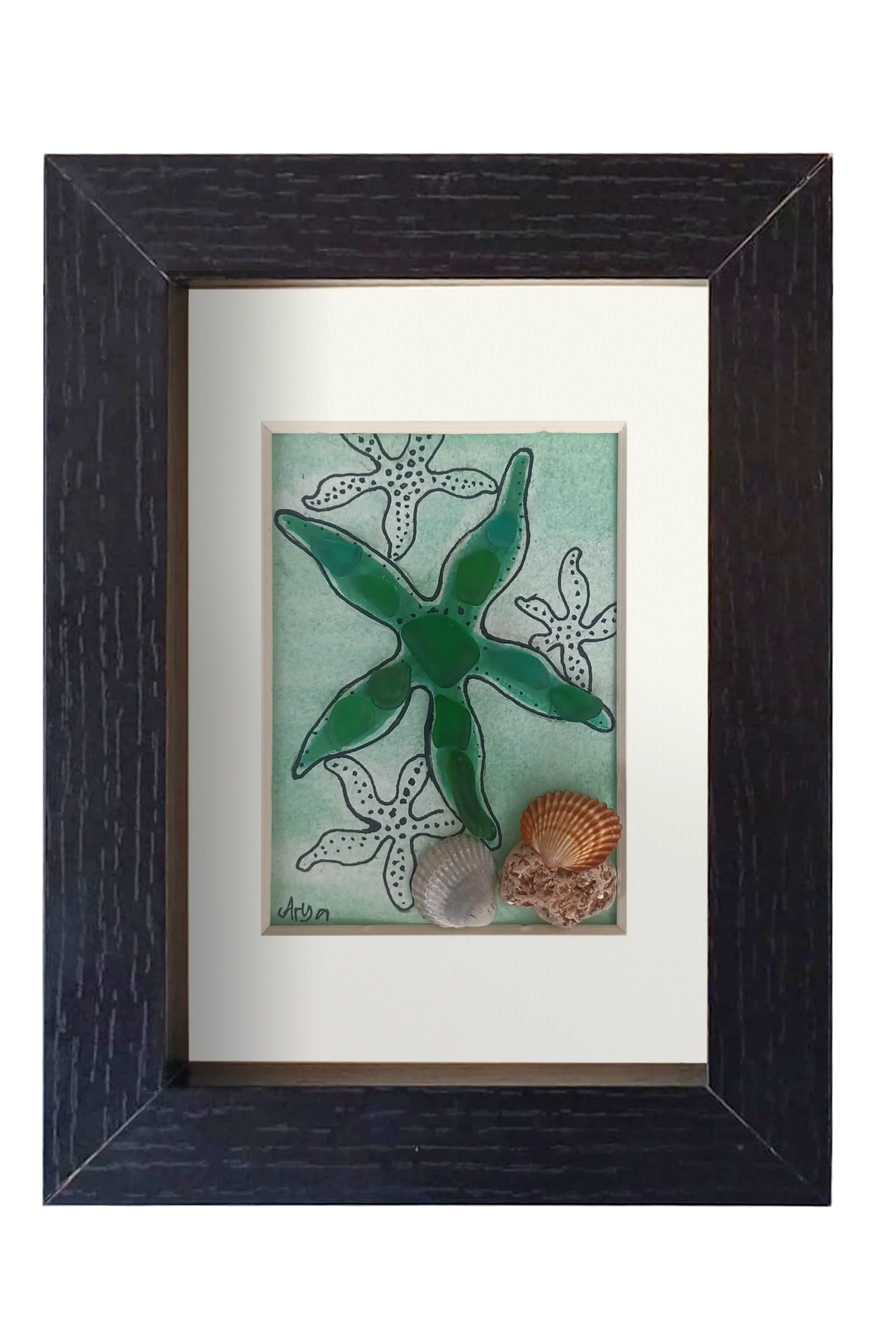 Estrella de mar verde