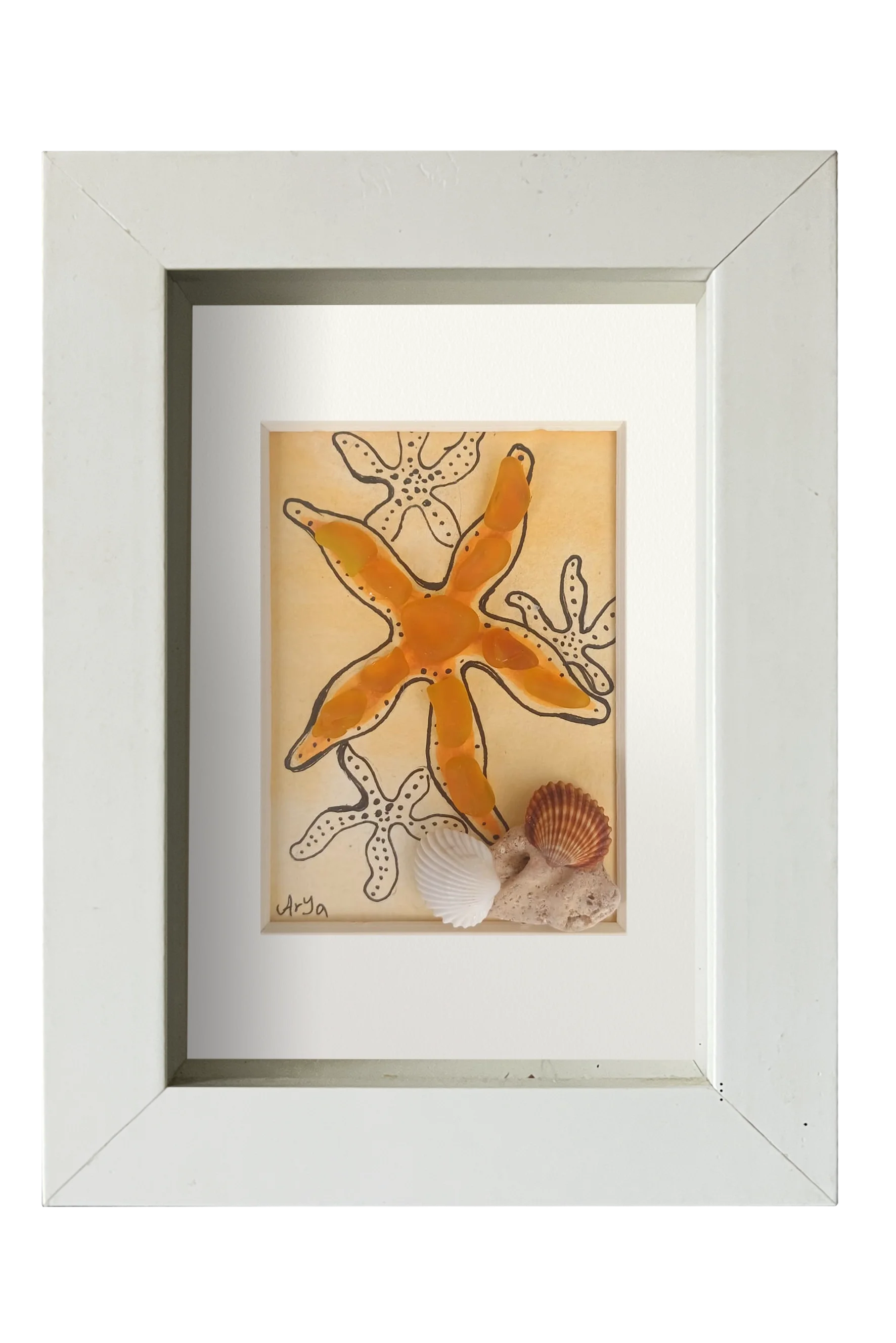 Estrella de mar amarilla