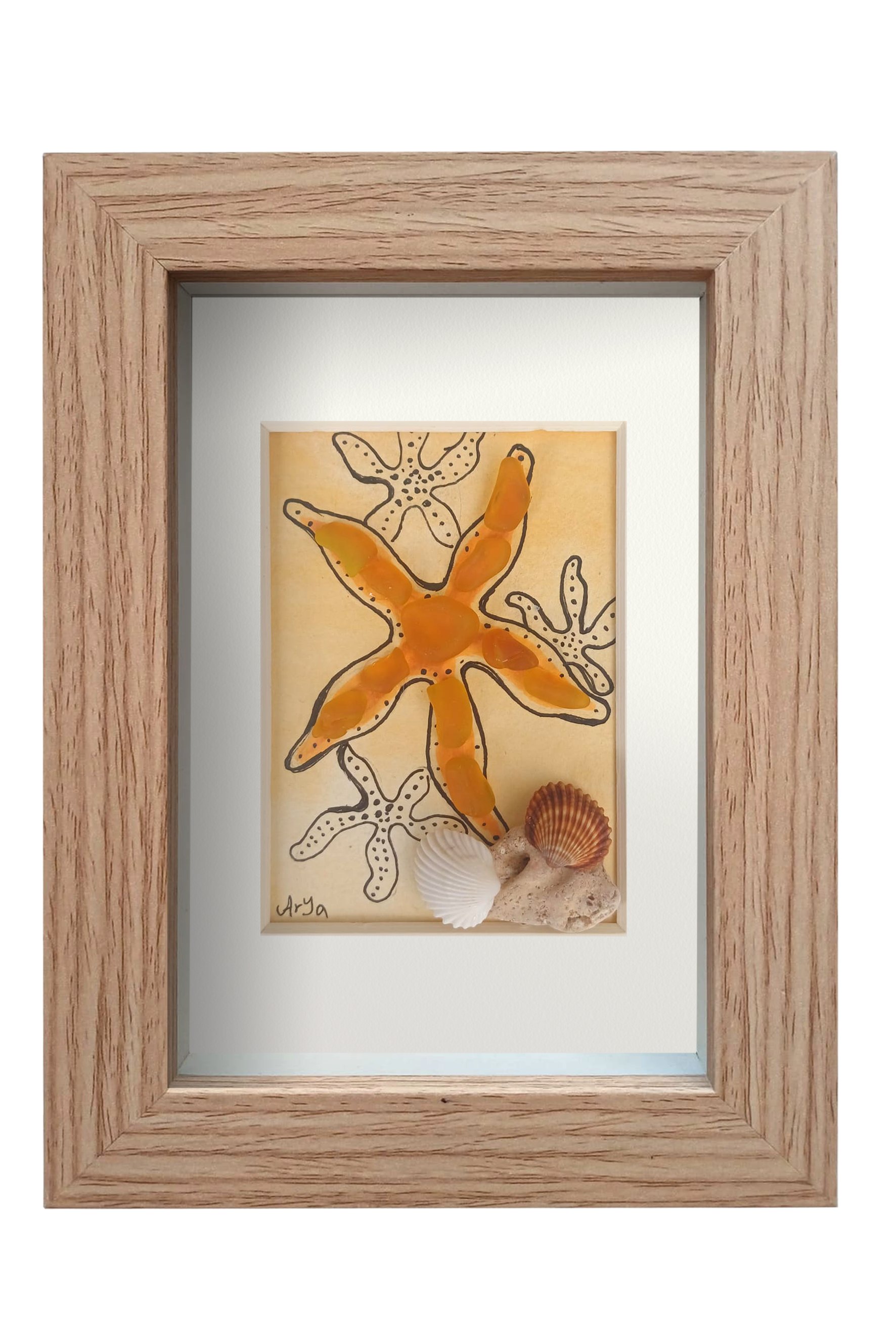 Estrella de mar amarillo