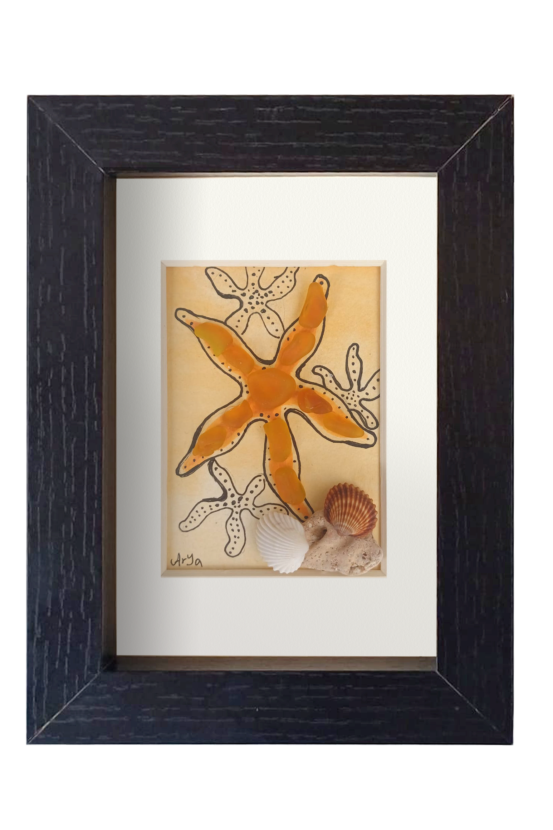 Estrella de mar amarillo