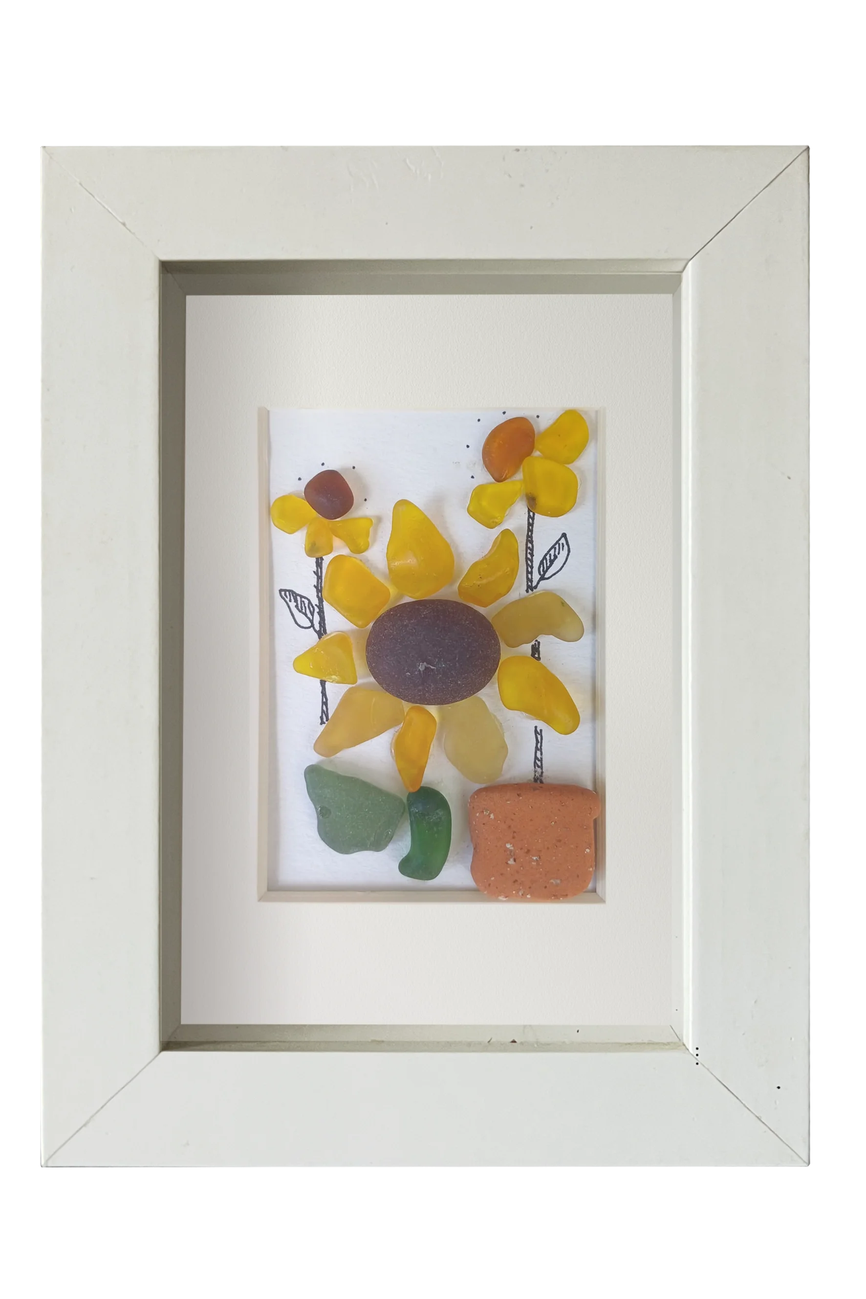 Girasoles en maceta