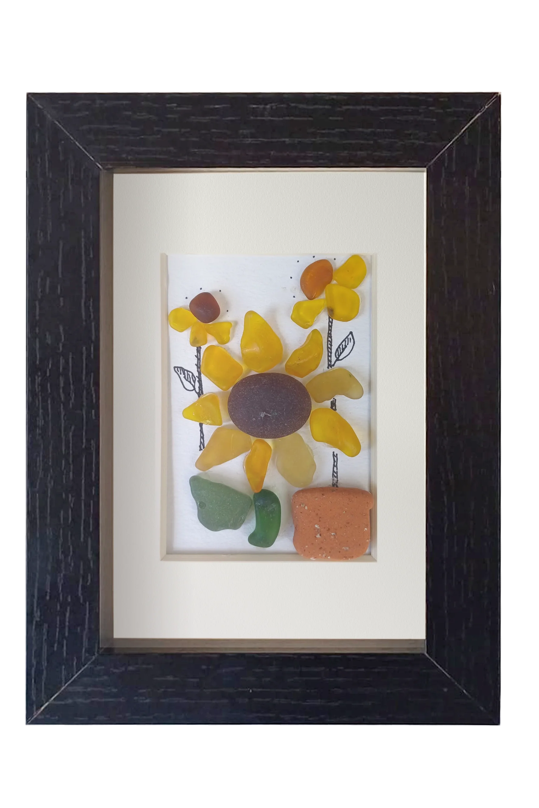 Girasoles en maceta
